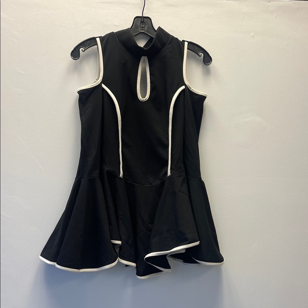 Chic Black and White Women's Blouse
